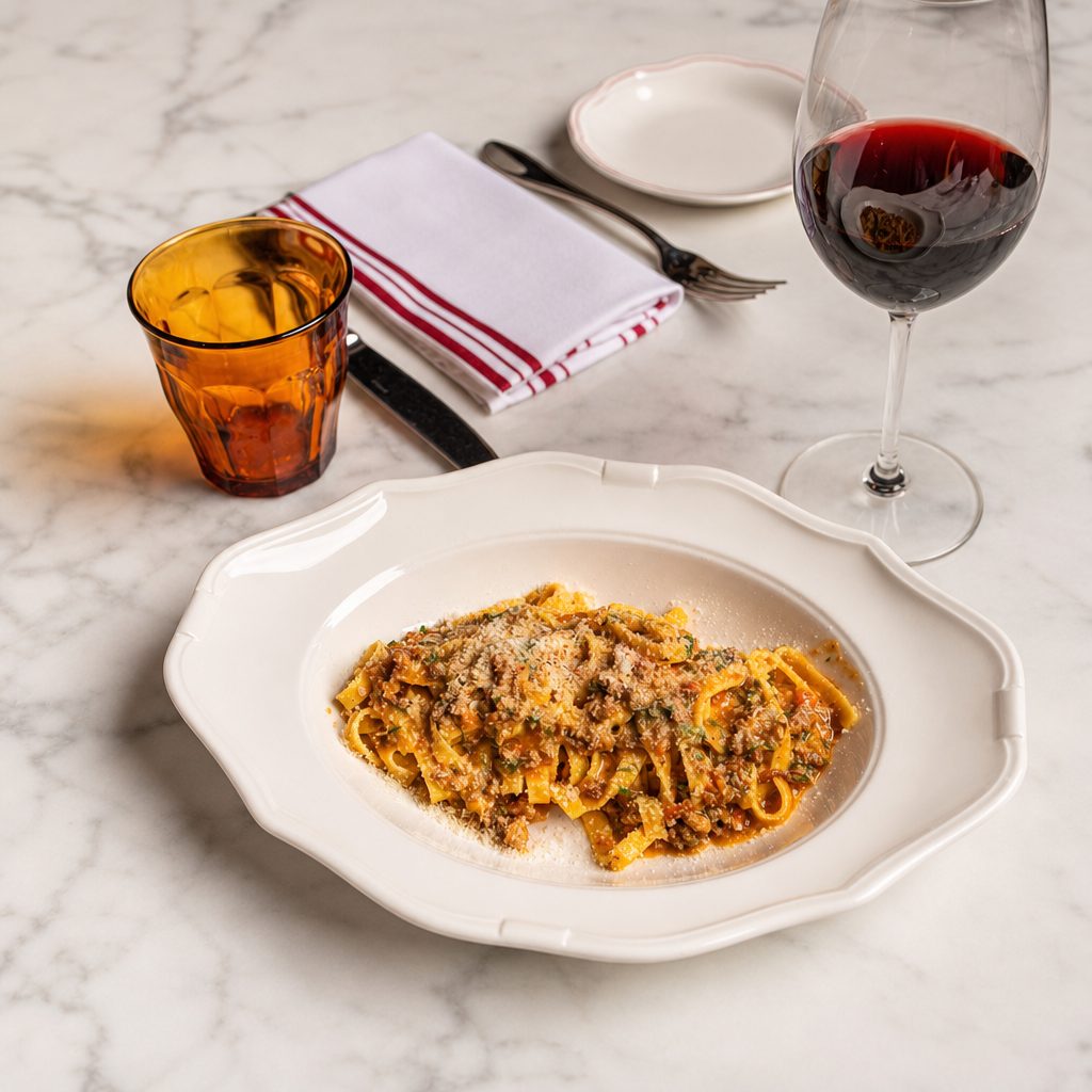 Tagliatelle Bolognese.